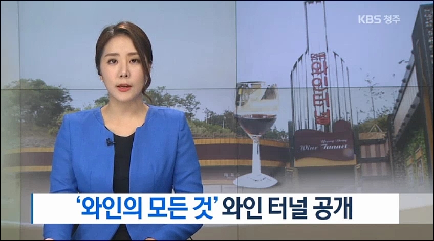 KBS9시뉴스 "영동와인터널" 이미지