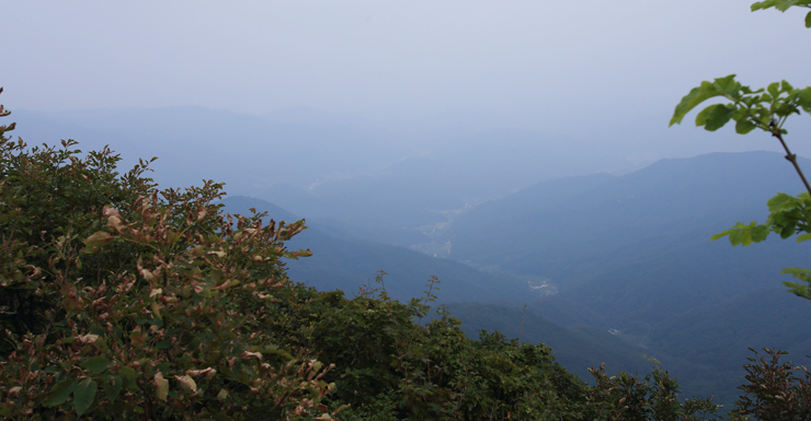 사진24/삼도봉 동남쪽에서 바라본 김천시 원경.